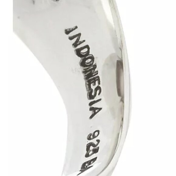 Artisan Crafted Sterling Silver Golden Mother-of-Pearl Doublet Ring Size 9 - Picture 11 of 16